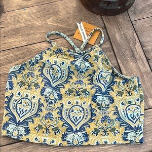 Lakhays Paisley Crop Top S/M